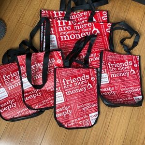 6 lululemon reusable shopping totes